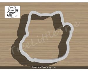 Japanese Fortune Cat Cookie Cutter