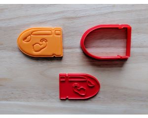 Rocket Bomb Cookie Cutter and Stamp Set