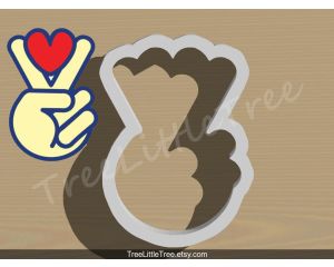 Peace and Love Cookie Cutter