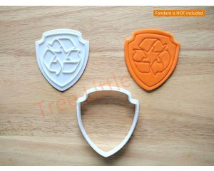 Rocky Paw Patrol Cookie Cutter and Stamp Set