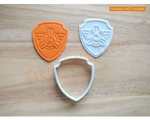 Skye Paw Patrol Cookie Cutter and Stamp Set