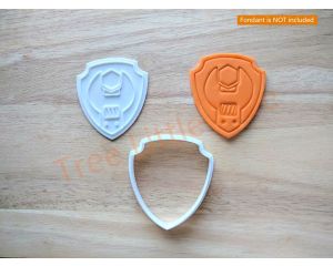 Rubble Paw Patrol Cookie Cutter and Stamp Set