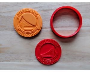 Golden State Warriors Cookie Cutter and Stamp Set