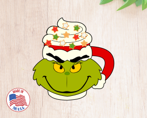 Christmas Grinch Mug Cookie Cutter