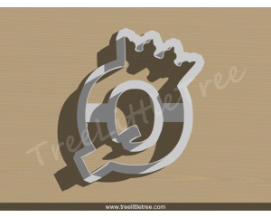 Greek Letter Omega Cookie Cutter.