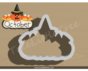 Pumpkin & Candy Corn Plaque Cookie Cutter.