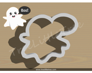 Boo with Bow Cookie Cutter