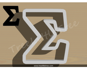 Greek Letter Rho Cookie Cutter