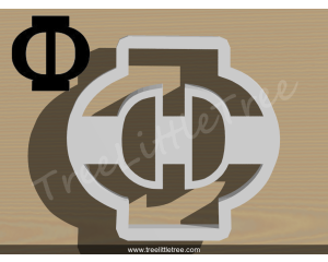 Greek Letter Upsilon Cookie Cutter. 