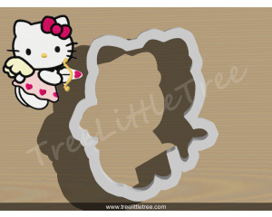 Hello Kitty with Heart Cookie Cutter