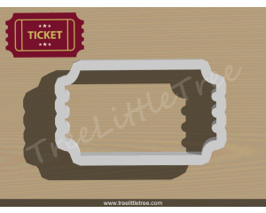 Ticket Style 2 Cookie Cutter. 