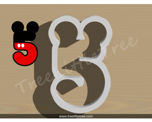 Mickey Number Four Cookie Cutter