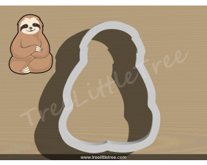 Sloth with Pillow Cookie Cutter