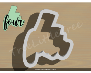 Lettered Number Two Cookie Cutter