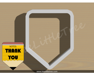 Cute Pencil Plaque Cookie Cutter.