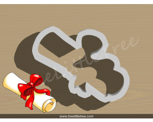 Ruler Plaque Cookie Cutter. 