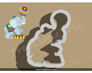 Circus Elephant Cookie Cutter