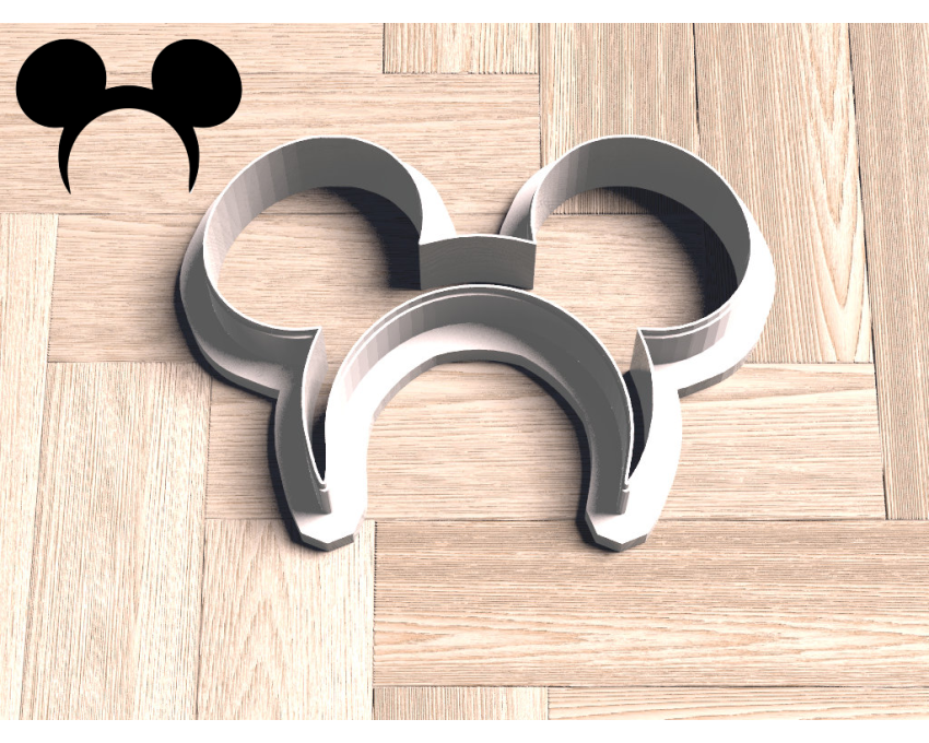 Mickey Ears Headband Cookie Cutter. Cartoon Cookie Cutter. Disney Cookie Cutter