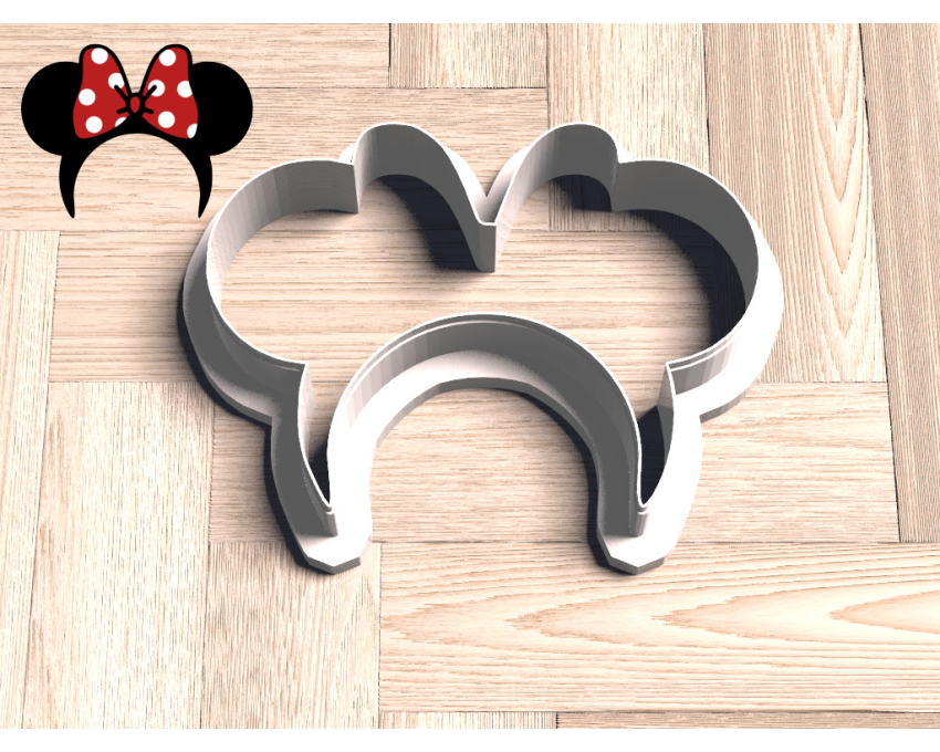 Minnie Ears Headband Cookie Cutter. Cartoon Cookie Cutter. Disney Cookie Cutter