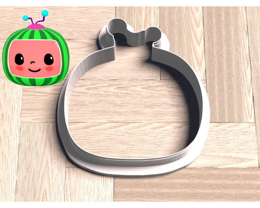 Cocomelon Logo 1 Cookie Cutter. Cartoon Cookie Cutter. Cocomelon Street Cookie Cutter