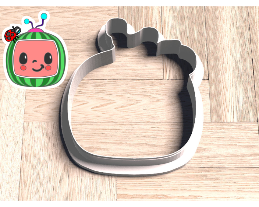 Cocomelon Logo 2 Cookie Cutter. Cartoon Cookie Cutter. Cocomelon Street Cookie Cutter