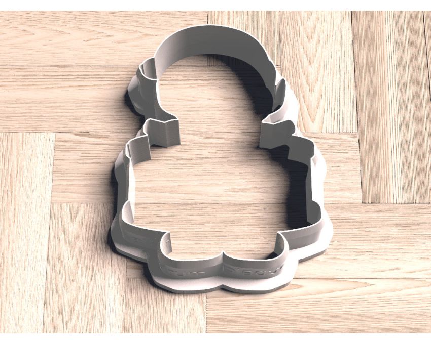 Elf With Drum Plaque Cookie Cutter. Christmas ELF Cookie Cutter