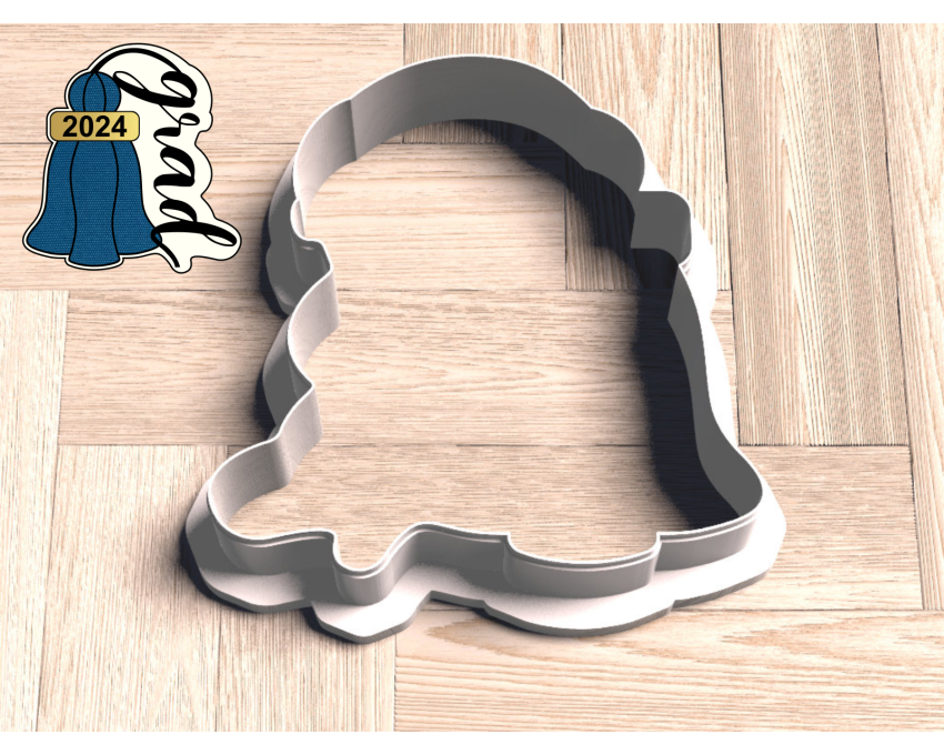 Grad Tassel Plaque Cookie Cutter. School/Grad Cookie Cutter