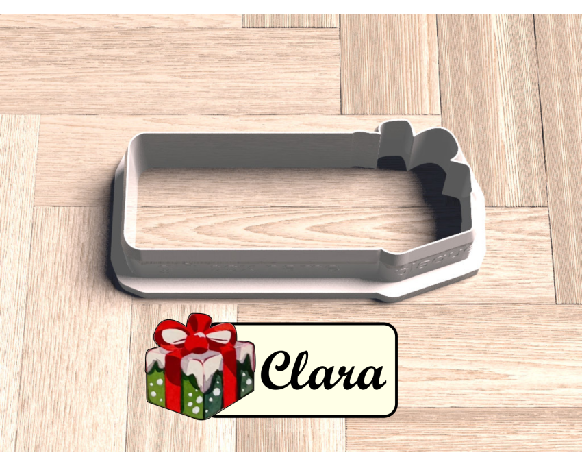 2024 Christmas Theme Name Plaque Cookie Cutters. Personalized Name Plaque Cookie Cutters. 