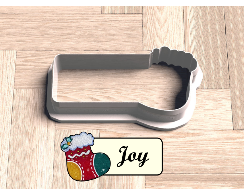 2024 Christmas Theme Name Plaque Cookie Cutters. Personalized Name Plaque Cookie Cutters. 