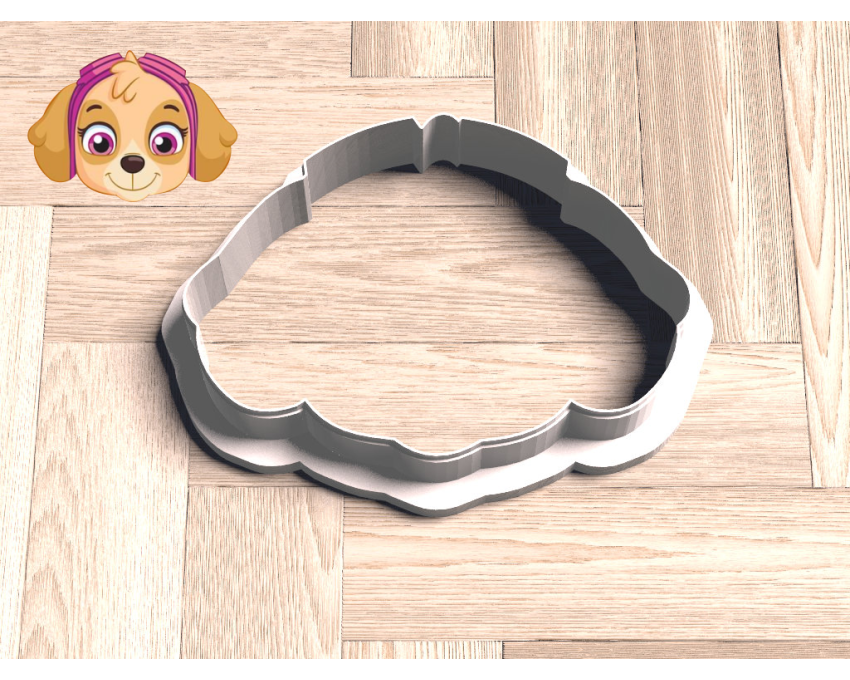Skye Cookie Cutter. Cartoon Cookie Cutter. PAW Patrol Cookie Cutter