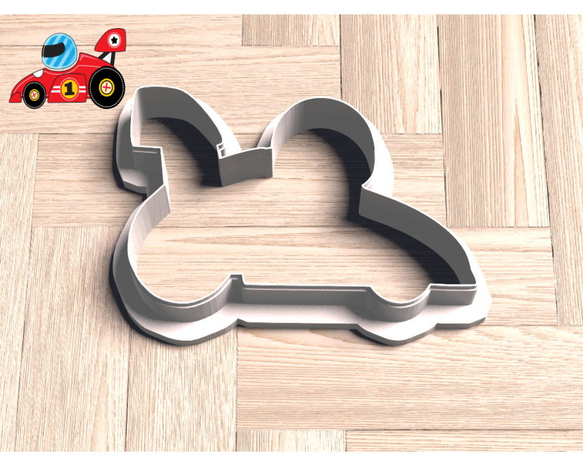 Cute Race Car Cookie Cutter. Car Cookie Cutter. Birthday Cookie Cutter