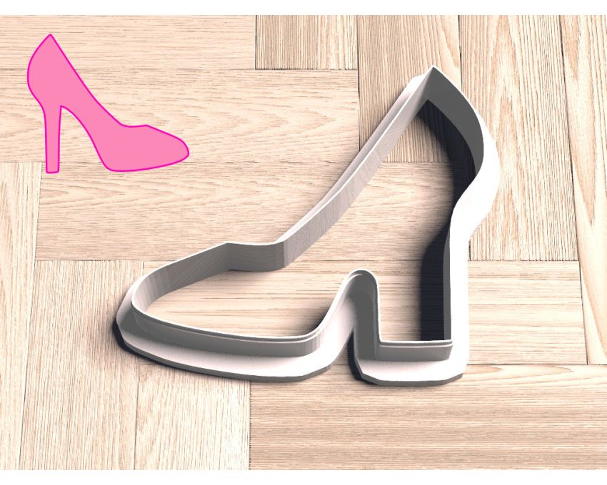 Barbie Shoe Cookie Cutter. Barbie Cookie Cutter. Girl High Heels Cookie Cutter