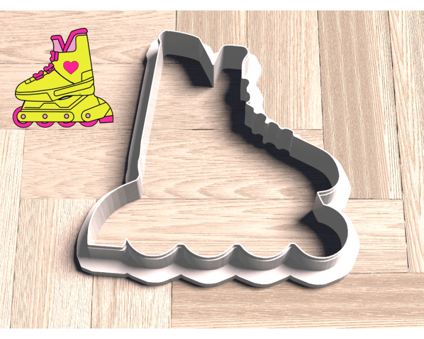Roller Skate Cookie Cutter. Barbie Cookie Cutter. 90s Theme Cookie Cutter