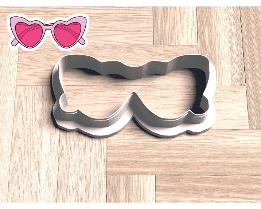 Barbie Sunglasses Cookie Cutter. Barbie Cookie Cutter. Girl Sunglasses Cookie Cutter