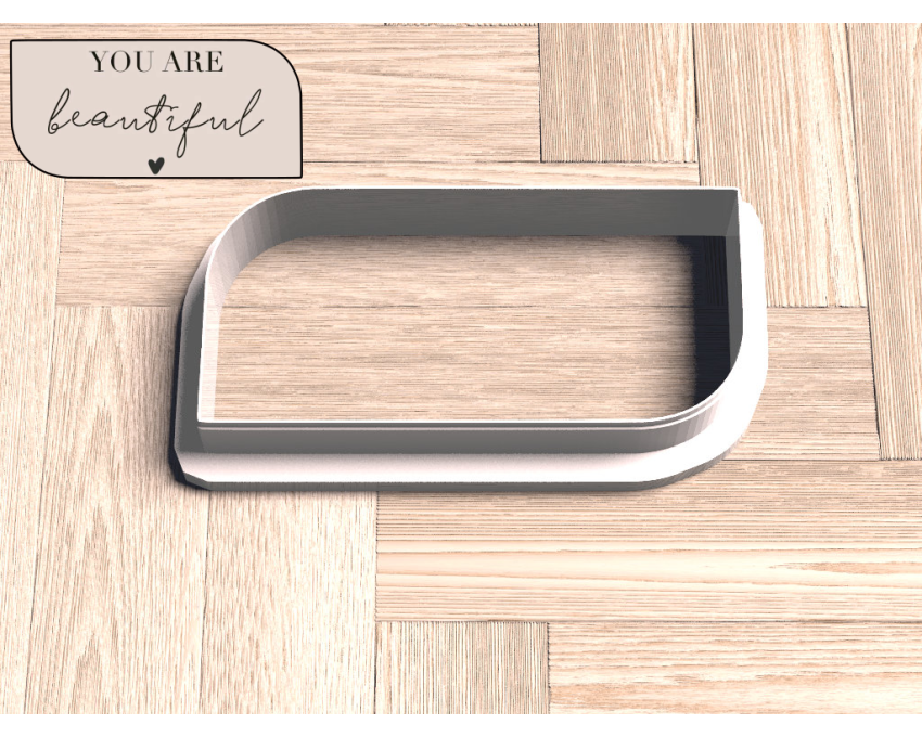 Rounded Rectangle Cookie Cutter. Shapes Cookie Cutter. Boho Style Cookie Cutter