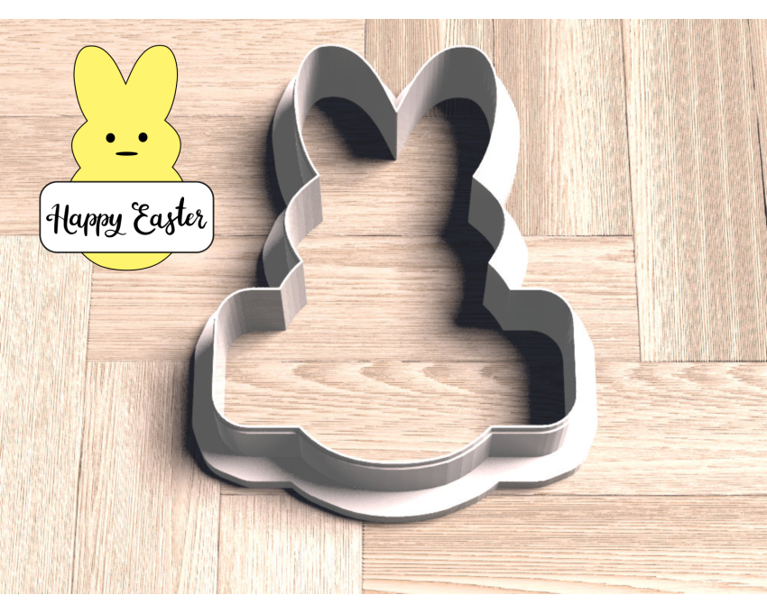 Bunny Beep Plaque Cookie Cutter. Easter Cookie Cutter. 
