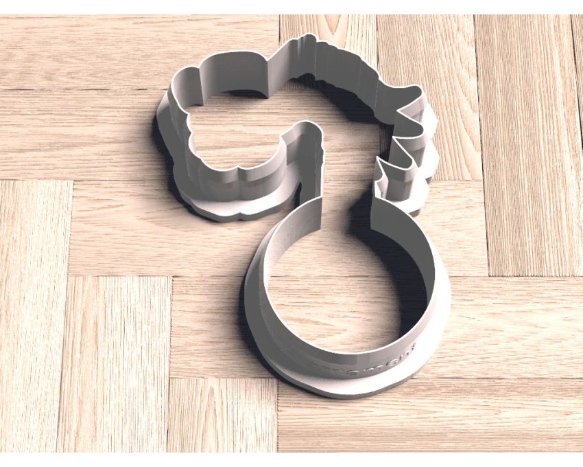 Christmas Grinch Hand Holding Ornament Cookie Cutter. Dr. Seuss Style Christmas Cookie Cutter
