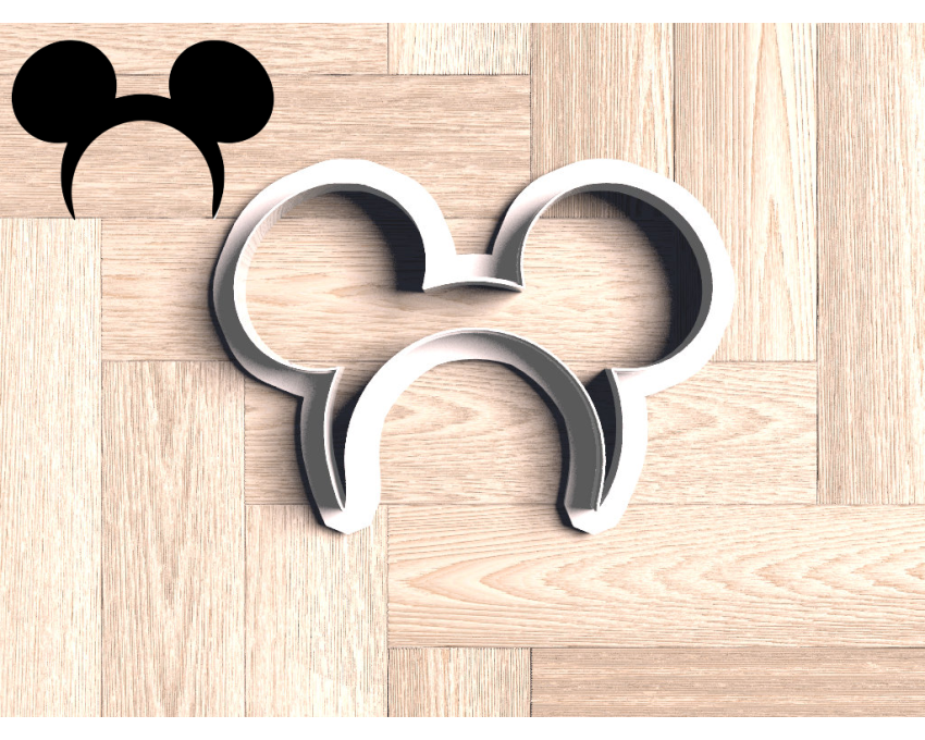 Mickey Ears Headband Cookie Cutter. Cartoon Cookie Cutter. Disney Cookie Cutter