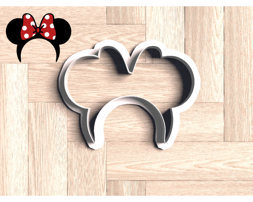 Minnie Ears Headband Cookie Cutter. Cartoon Cookie Cutter. Disney Cookie Cutter