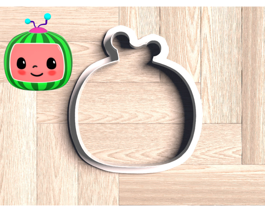 Cocomelon Logo 1 Cookie Cutter. Cartoon Cookie Cutter. Cocomelon Street Cookie Cutter