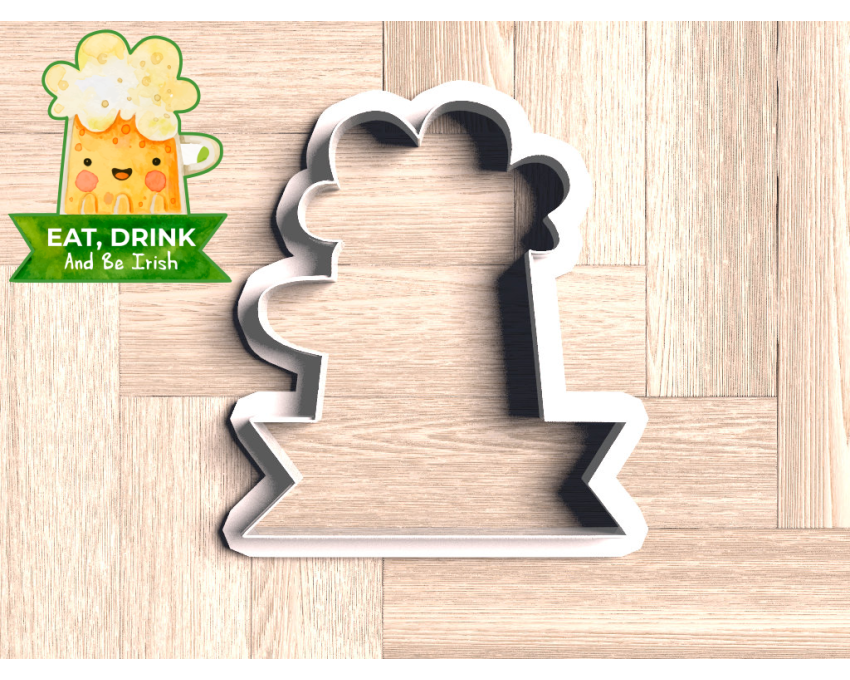 Beer Plaque Cookie Cutter. St Patrick's Day Cookie Cutter. Father's Day Cookie Cutter