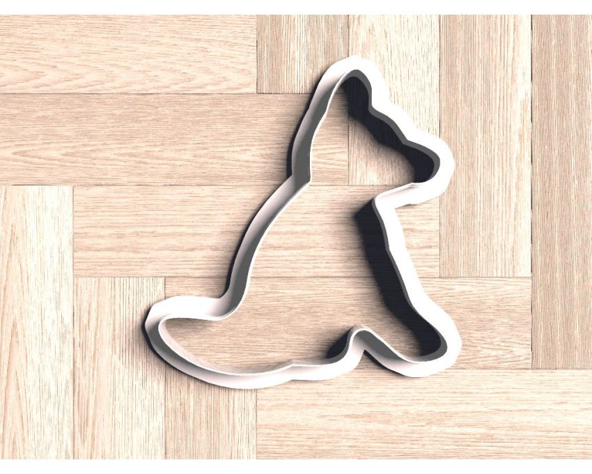 Sitting Dog Cookie Cutter. German Shepperd Cookie Cutter.  Pet Cookie Cutter
