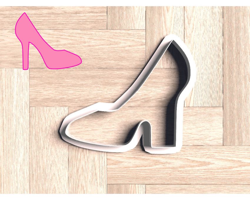 Barbie Shoe Cookie Cutter. Barbie Cookie Cutter. Girl High Heels Cookie Cutter