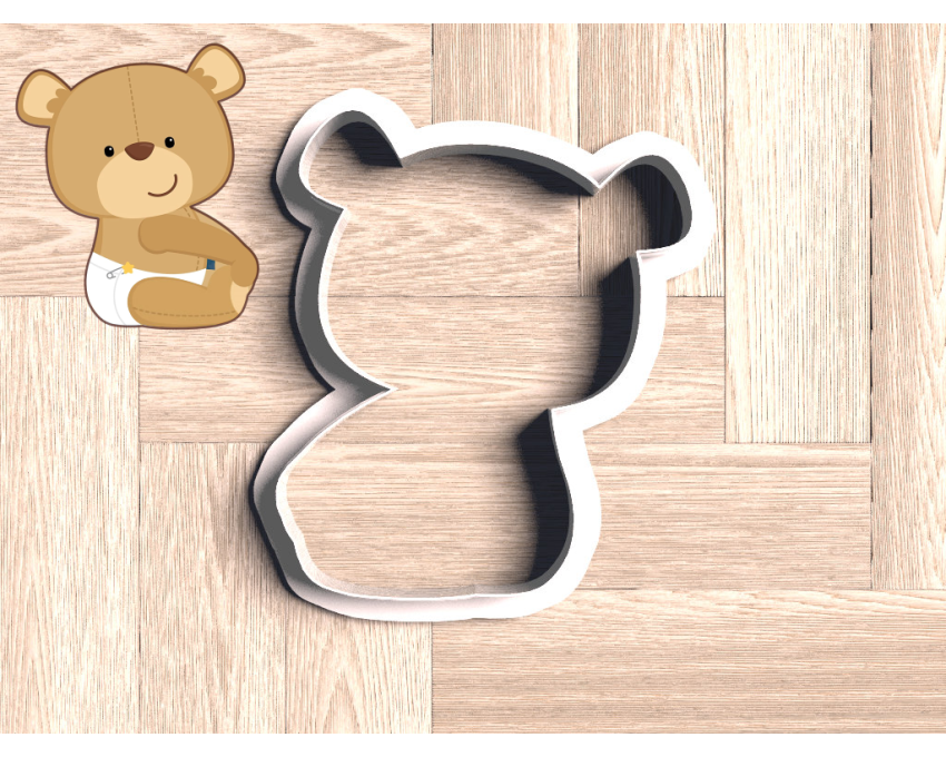 Baby  Bear Cookie Cutter. Cartoon Cookie Cutter