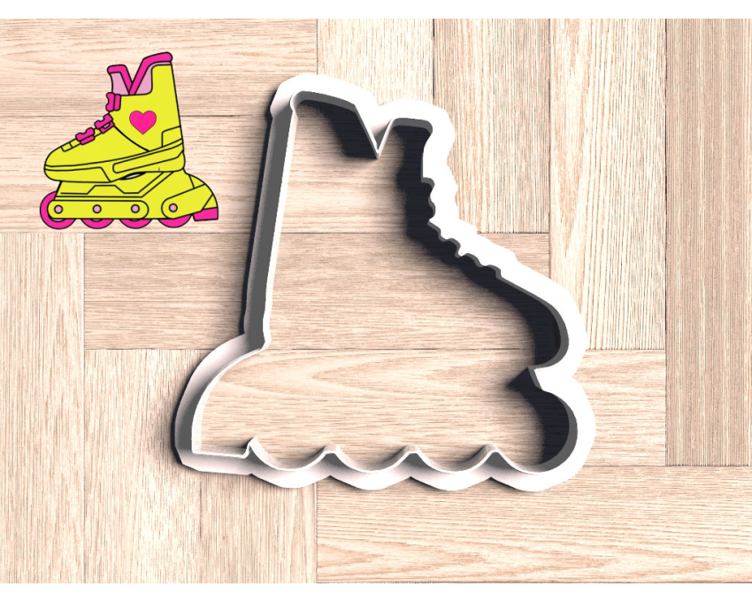 Roller Skate Cookie Cutter. Barbie Cookie Cutter. 90s Theme Cookie Cutter