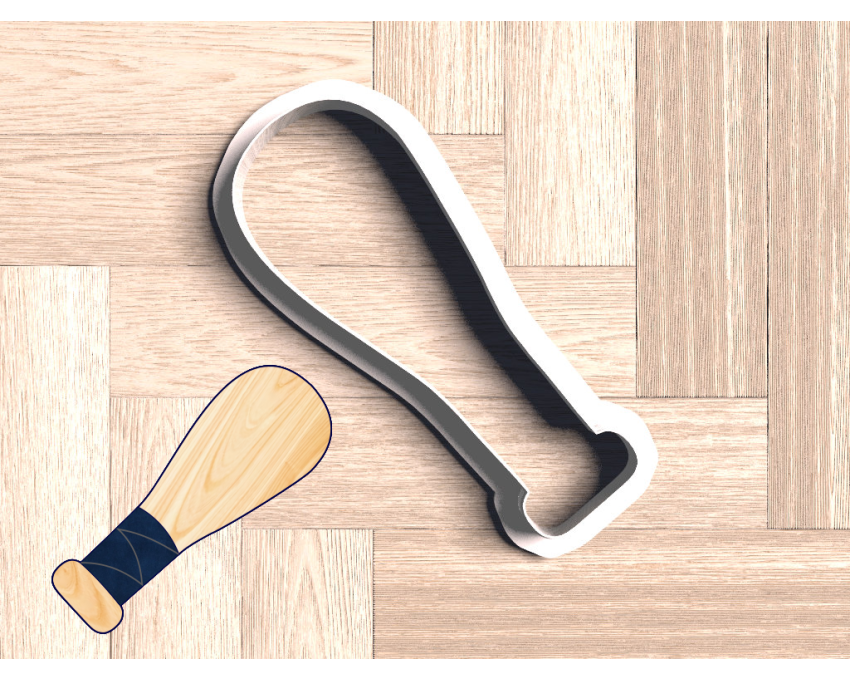Baseball Bat Cookie Cutter. Baseball Cookie Cutter. Sports Cookie Cutter