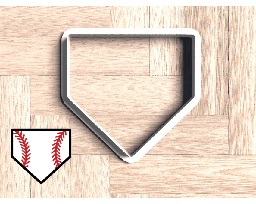 Baseball Home Plate Cookie Cutter. Baseball Cookie Cutter. Sports Cookie Cutter