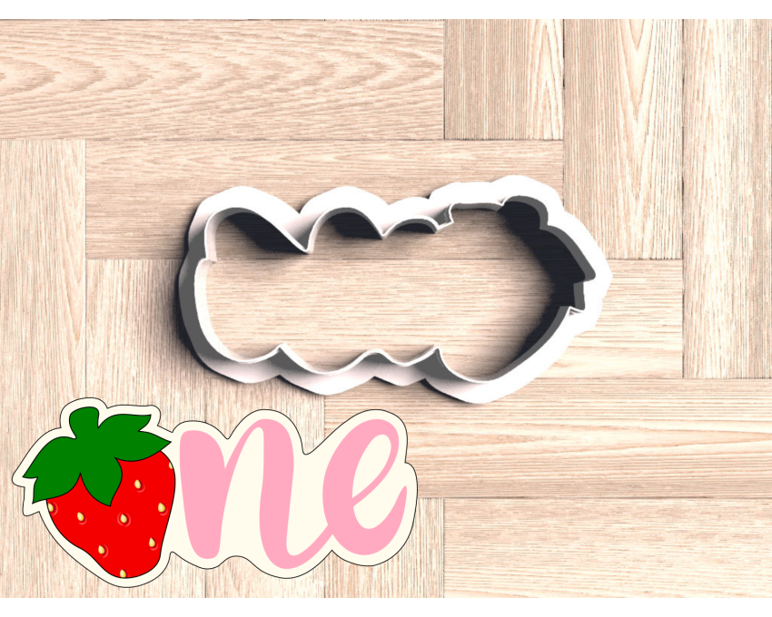 Strawberry Number One Cookie Cutter. Fruit Cookie Cutter. Berry Sweet One Birthday Cookie Cutter 