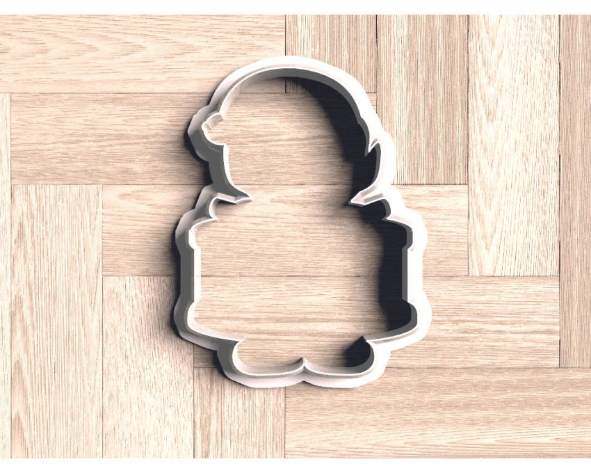 Elf With Drum Plaque Cookie Cutter. Christmas ELF Cookie Cutter