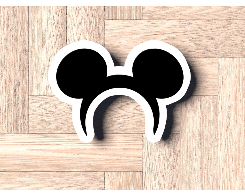 Mickey Ears Headband Cookie Cutter. Cartoon Cookie Cutter. Disney Cookie Cutter